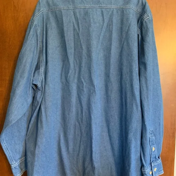 M&M Brand Button Down Denim Shirt - Picture 3 of 7